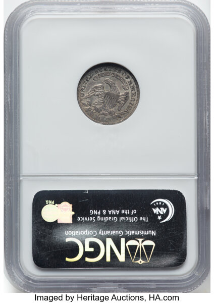 image for: 1829 10C Small 10C, JR-3, R.4, AU55 NGC. Ex: Jules Reiver Collection. CDN: $500 Whsle. Bid for NGC/PCGS AU55. Mintage 770,0...