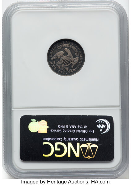 image for: 1833 10C JR-10, R.3, VF25 NGC. Mintage 485,000....