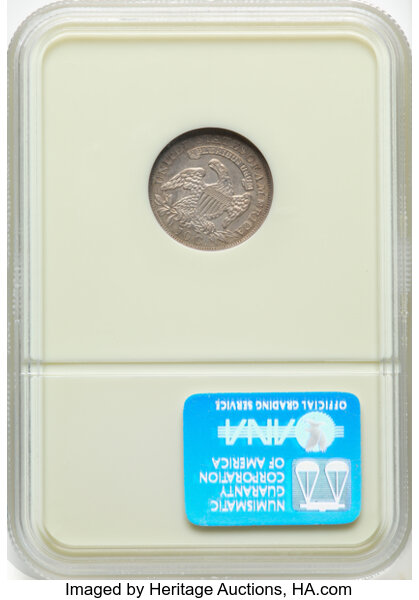image for: 1830 10C Medium 10C, JR-6, R.2, MS62 NGC. Mintage 510,000....