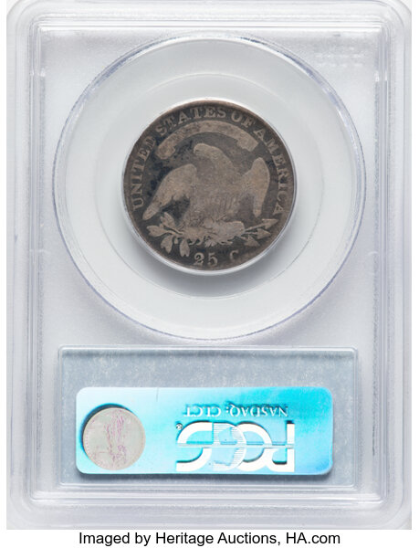 image for: 1825/4/(2) 25C B-3, FS-303, R.3, Good 4 PCGS. PCGS Population: (17/137)....