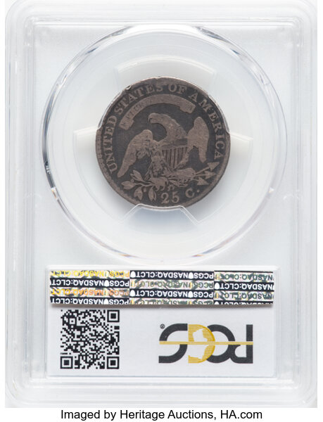image for: 1818/5 25C B-1, R.2, Good 4 PCGS.  Mintage 361,174....