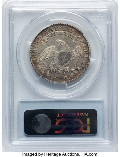 image for: 1814 50C O-104a, R.2, XF40 PCGS. PCGS Population: (7/20).  Mintage 1,000,000. ...