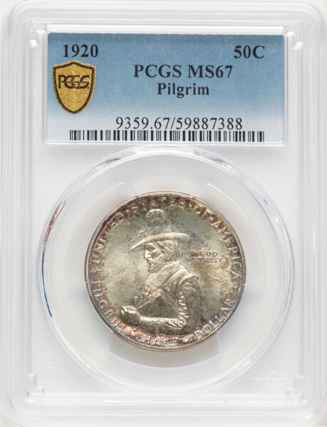 image for: 1920 Pilgrim 50c PCGS MS67