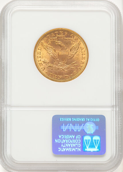 image for: 1893 $10  NGC MS63 CAC