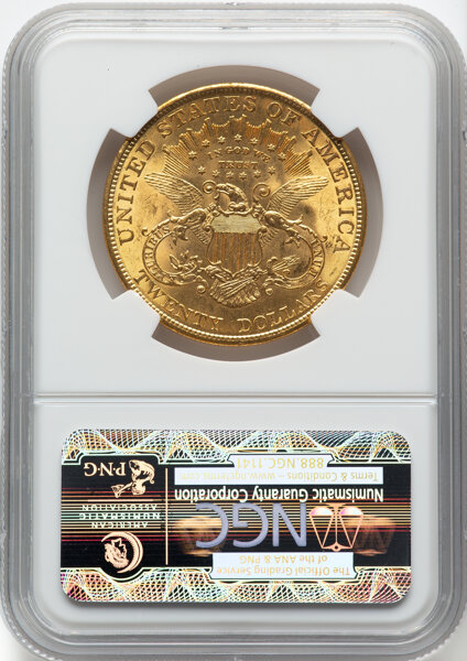 image for: 1904 $20  NGC MS64 CAC