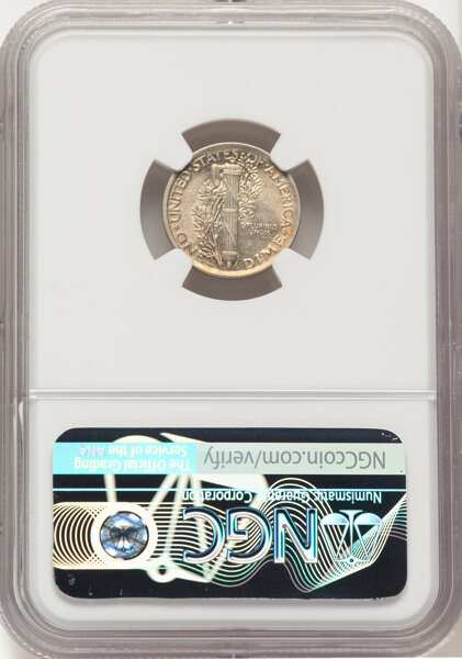 image for: 1921 10c NGC AU58 FB