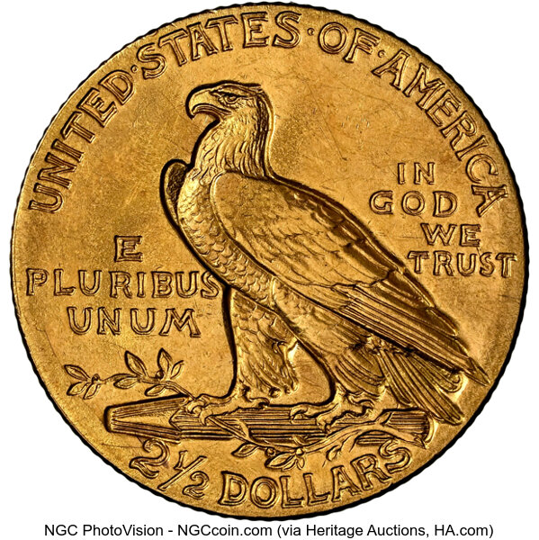 image for: 1908 $2 1/2 NGC MS64