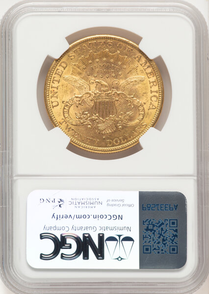 image for: 1879-S $20  NGC AU58