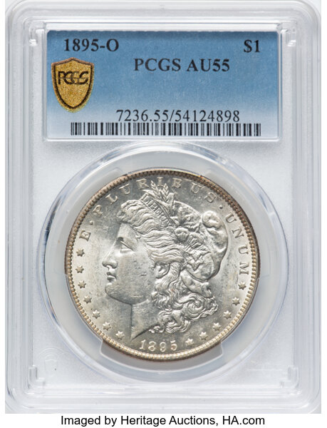image for: 1895-O $1  PCGS AU55