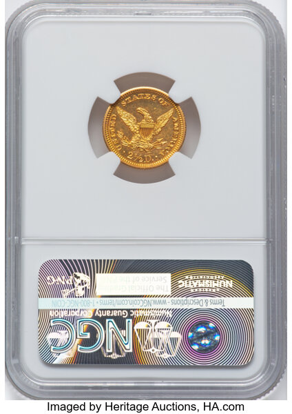 image for: 1904 $2 1/2 MS62 Prooflike NGC. NGC Census: (11/10).  Mintage 160,700. ...