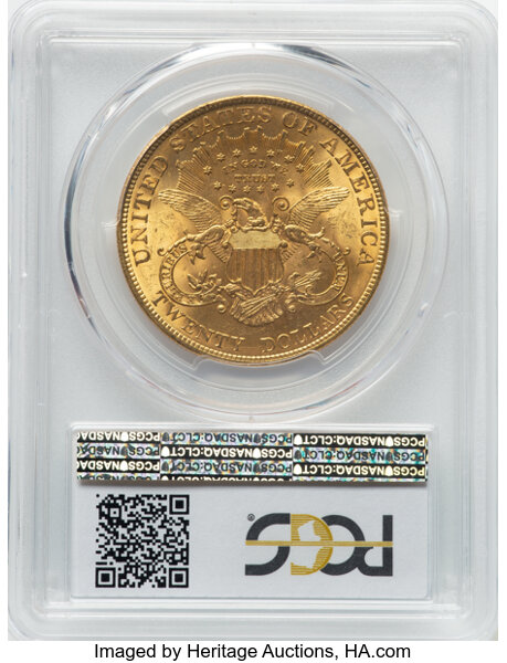 image for: 1904 $20  PCGS MS64+ CAC