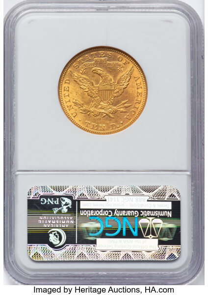 image for: 1892-O $10  NGC MS61