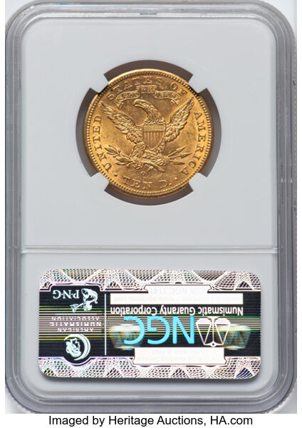 image for: 1897-O $10  NGC MS61