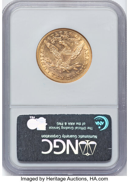 image for: 1894-S $10  NGC AU58