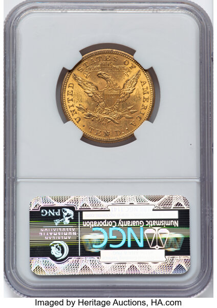 image for: 1901-O $10  NGC MS61 CAC