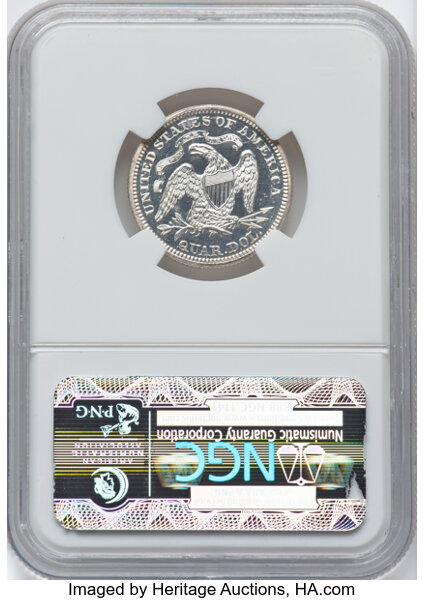 image for: 1871 25c NGC PR65 CAM