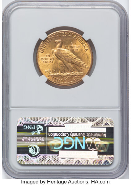 image for: 1912-S $10  NGC MS61