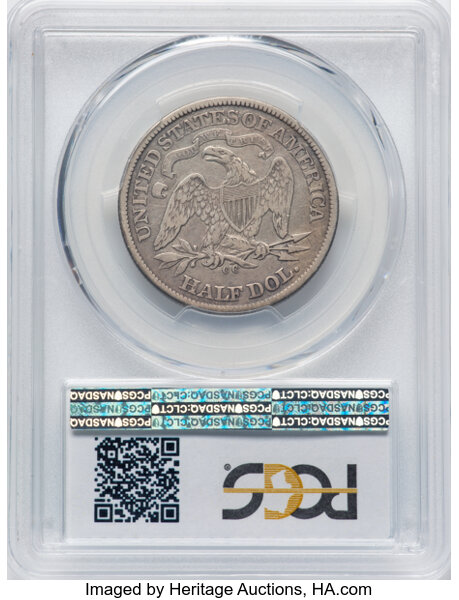 image for: 1871-CC 50c PCGS F15