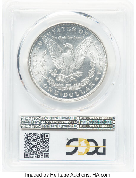 image for: 1878 7TF Reverse of 1879 $1  PCGS MS65