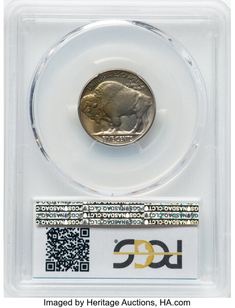image for: 1913-S Buffalo, Type 2 5c PCGS MS65