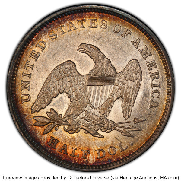 image for: 1839 Drapery 50c PCGS AU58