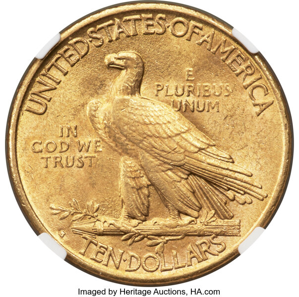 image for: 1916-S $10  NGC MS62