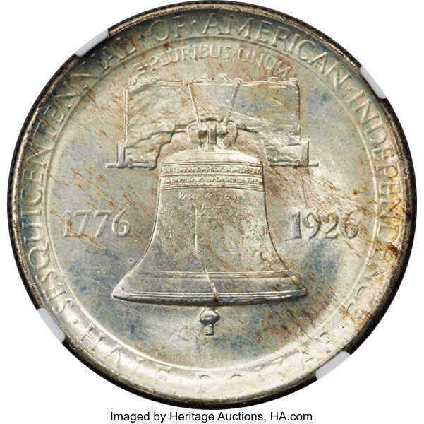 image for: 1926 Sesquicentennial 50c NGC MS66