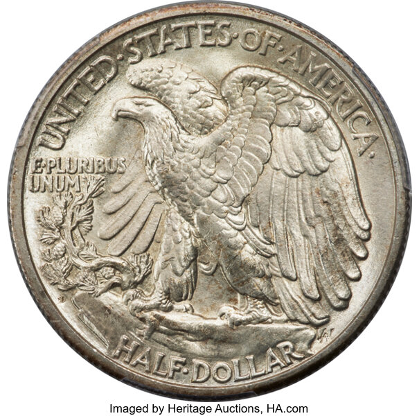 image for: 1929-D 50c PCGS MS66