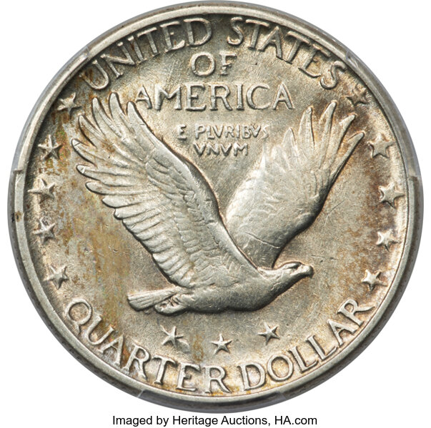 image for: 1927-S 25c PCGS AU55