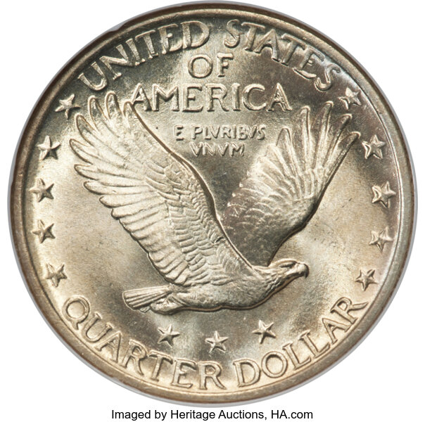 image for: 1918 25c NGC MS66 FH