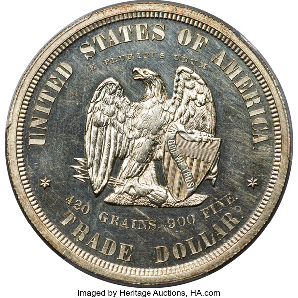 image for: 1873 Silver, J-1281 PT$1 PCGS PR61