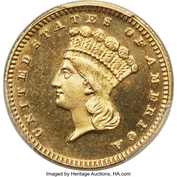 image for: 1887 G$1 PR64 Cameo PCGS. JD-2, R.5....