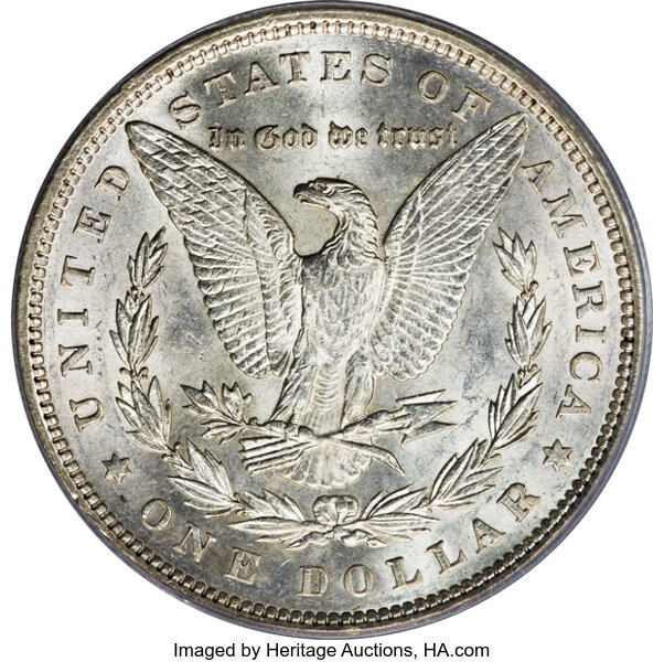 image for: 1894 $1  PCGS AU58 CAC
