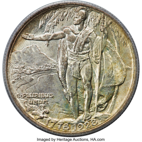 image for: 1928 Hawaiian 50c PCGS MS65