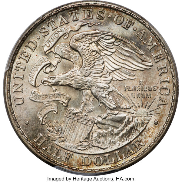 image for: 1918 Lincoln - Illinois 50c PCGS MS67