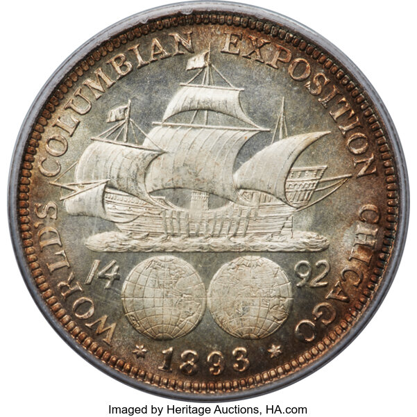 image for: 1893 Columbian Exposition 50c PCGS MS67 CAC