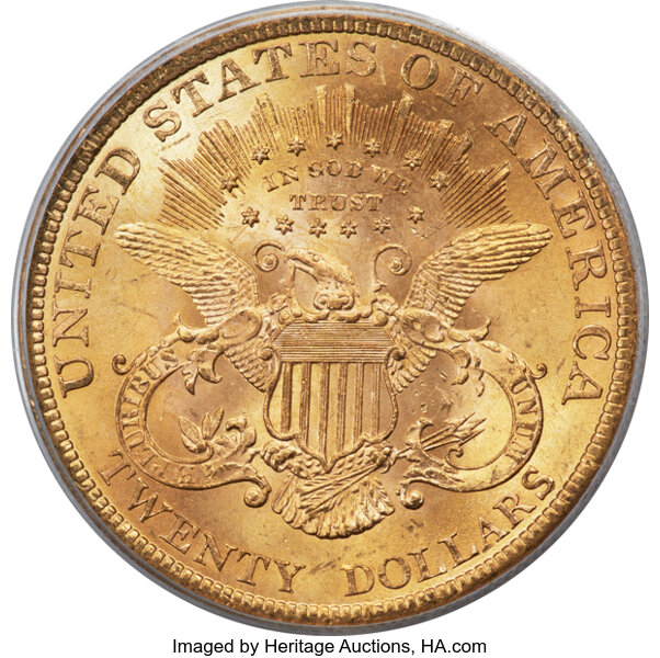image for: 1900 $20  PCGS MS65