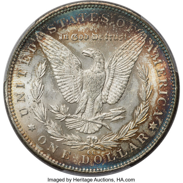 thumbnail for: 1892-CC $1  PCGS MS65