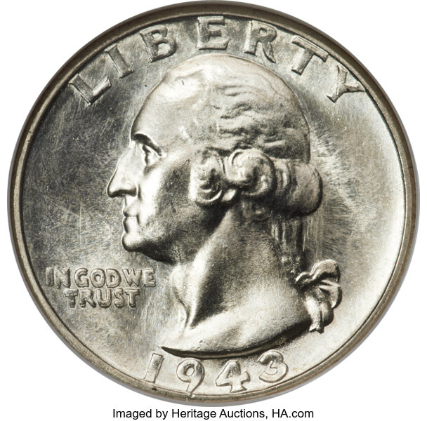 image for: 1943-S 25C Doubled Die Obverse, FS-101, MS67 NGC. CAC....