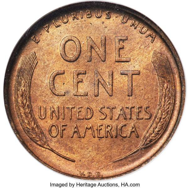 image for: 1909-S VDB 1c NGC MS64 RB