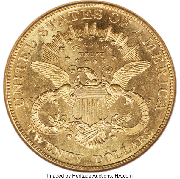 image for: 1904 $20  NGC MS62 PL CAC