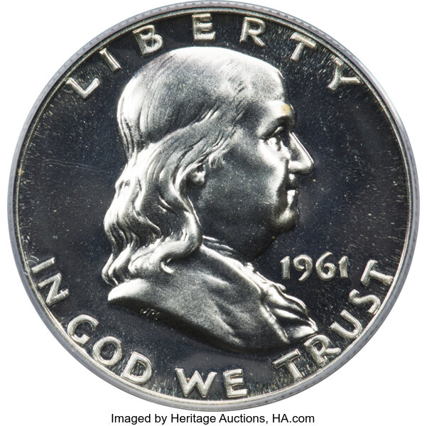 image for: 1961 50C Doubled Die Reverse, FS-801, PR67 PCGS....