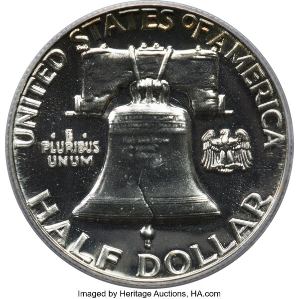 image for: 1961 50C Doubled Die Reverse, FS-801, PR67 PCGS....