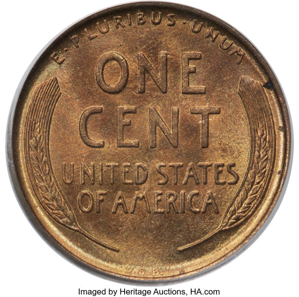 image for: 1909-S VDB 1c PCGS MS64 RD