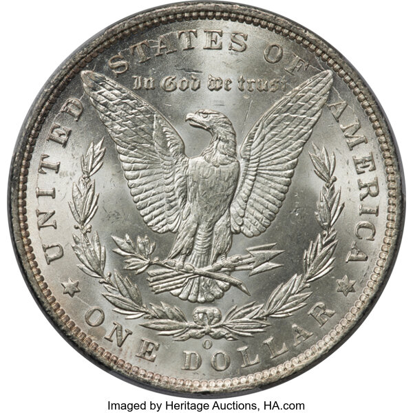 image for: 1897-O $1  PCGS MS63+