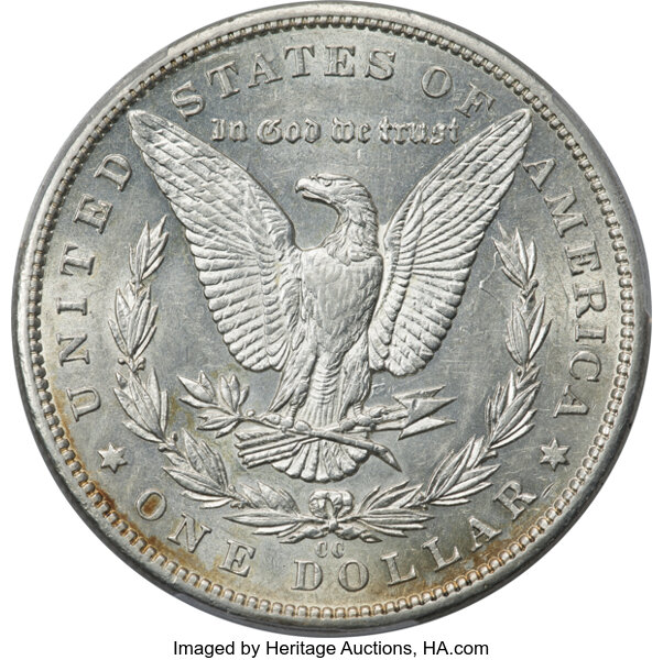 image for: 1893-CC $1  PCGS AU50