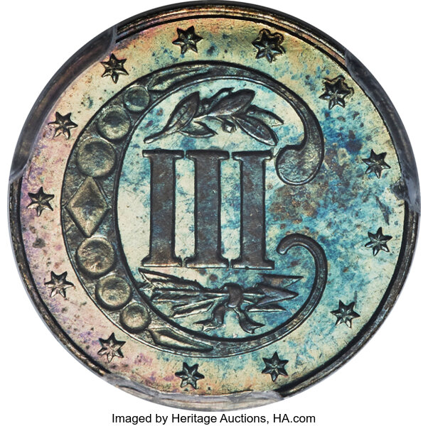 image for: 1859 3cS PCGS PR66