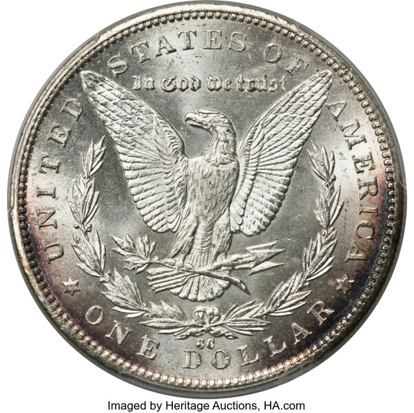 image for: 1892-CC $1  PCGS MS65+