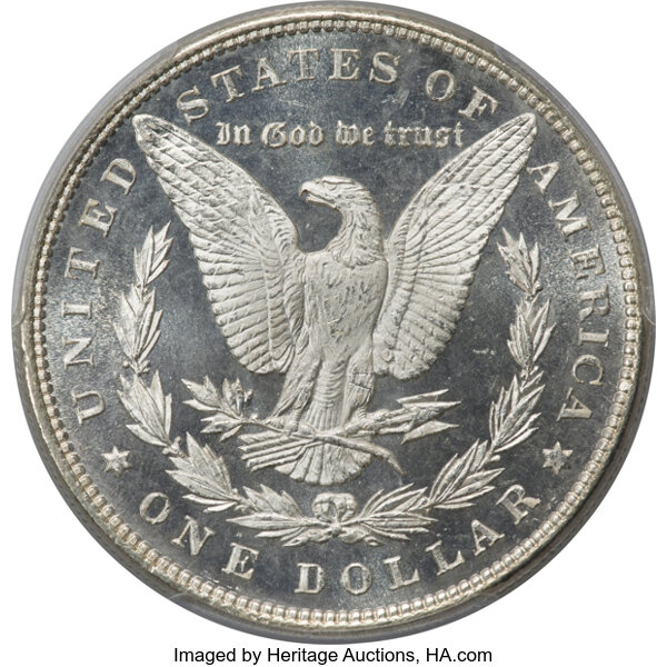 image for: 1884 $1  PCGS MS65 DMPL