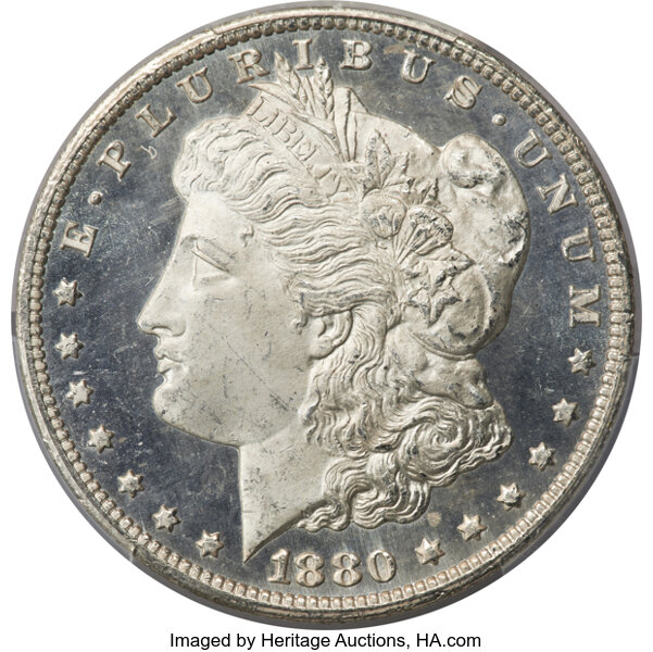 image for: 1880/79-CC $1 Reverse of 1878, VAM-4, MS64+ Deep Mirror Prooflike PCGS....